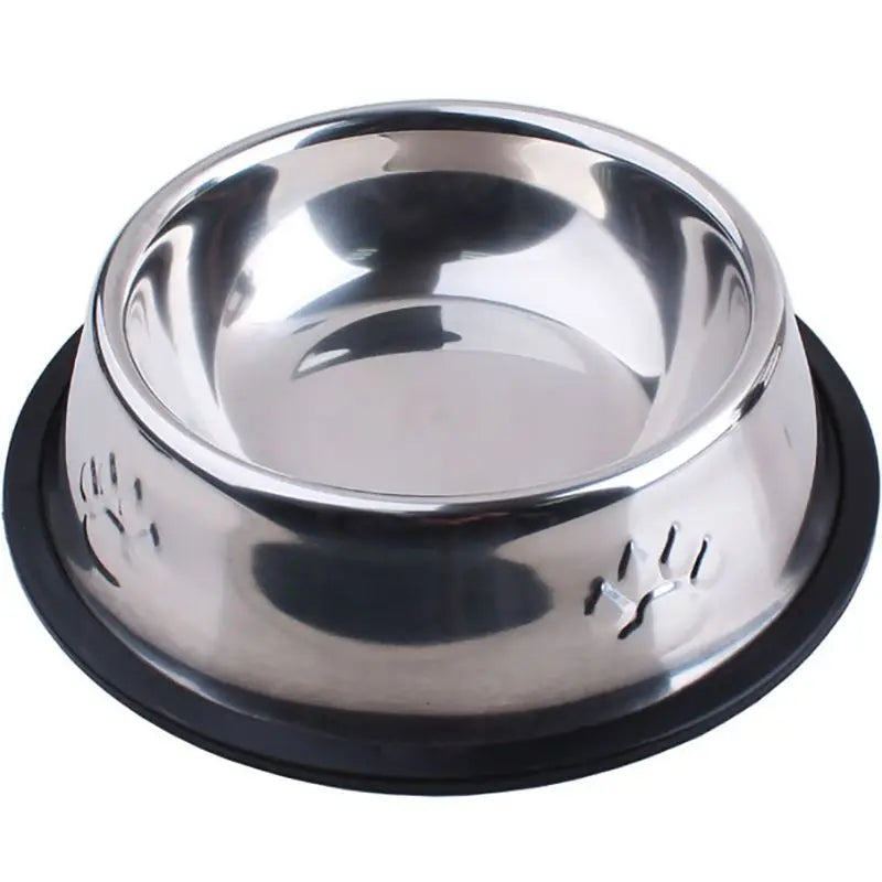 6 Size Stainless Steel Dog Bowl for Dish Water Dog Food Bowl Pet Puppy Cat Pet Bowl Feeder Feeding Dog Water Bowl for Dogs Cats